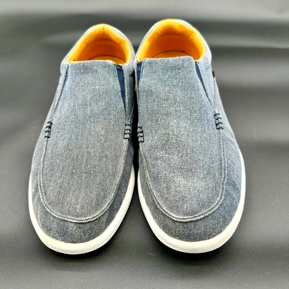 OrthoComfoot Men's Slip‑On Comfort Shoes EU 46 | Denim Blue - Picture 2 of 7